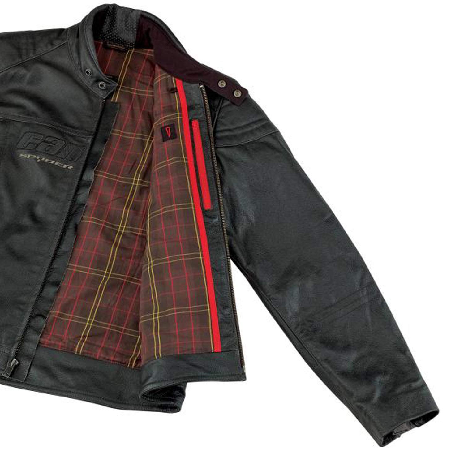 Can-Am Spyder New OEM Ladies Veronica Leather Jacket, Black